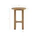 Modway Alvia 3-Piece Round Oak Wood Bar Table With Bar Stools Set in Weathered Oak - dimensions and specifications 12