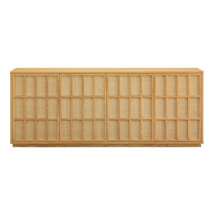 Aiko 76 Inch Japandi Sideboard Light Oak