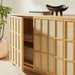 Aiko 76 Inch Japandi Sideboard Light Oak