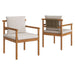 Eleni 7 Piece Outdoor Patio Teak Wood Dining Set by Modway - view 22