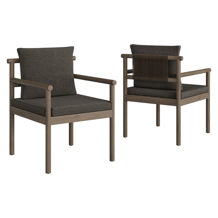 Eleni 7 Piece Outdoor Patio Teak Wood Dining Set by Modway - alternate view