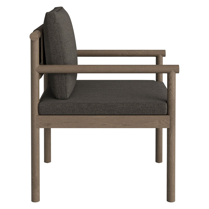 Eleni 7 Piece Outdoor Patio Teak Wood Dining Set by Modway - top view