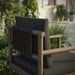Eleni Outdoor Patio Teak Wood Rope Dining Chair Weathered Gray Flint