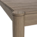 Eleni 89-Inch Outdoor Patio Teak Wood Dining Table Weathered Gray