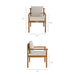 Eleni 7 Piece Outdoor Patio Teak Wood Dining Set by Modway - view 18