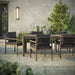 Eleni 7 Piece Outdoor Patio Teak Wood Dining Set by Modway - lifestyle in-use