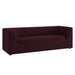 Hilda 86" Curved Back Performance Velvet Sofa Mulberry