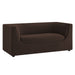 Hilda 67" Curved Back Performance Velvet Loveseat Chocolate Brown