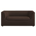 Hilda 67" Curved Back Performance Velvet Loveseat Chocolate Brown