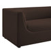 Hilda 67" Curved Back Performance Velvet Loveseat Chocolate Brown