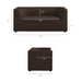 Hilda 67" Curved Back Performance Velvet Loveseat Chocolate Brown
