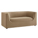 Hilda 67" Curved Back Performance Velvet Loveseat Taupe