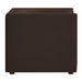 Hilda Curved Back Performance Velvet Armchair Chocolate Brown