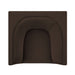 Hilda Curved Back Performance Velvet Armchair Chocolate Brown