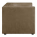Hilda 67" Curved Back Vegan Leather Loveseat Mushroom
