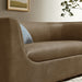 Hilda 67" Curved Back Vegan Leather Loveseat Mushroom