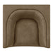 Hilda Curved Back Vegan Leather Armchair Mushroom