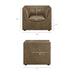 Hilda Curved Back Vegan Leather Armchair Mushroom