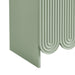 Dahlia 78 Inch Fluted and Scalloped Arched Storage Cabinet Sage