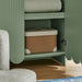 Dahlia 78 Inch Fluted and Scalloped Arched Storage Cabinet Sage
