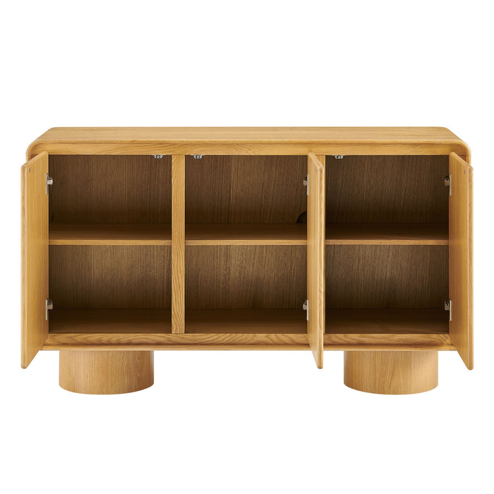 Lumo 3-Door Accent Cabinet Oak