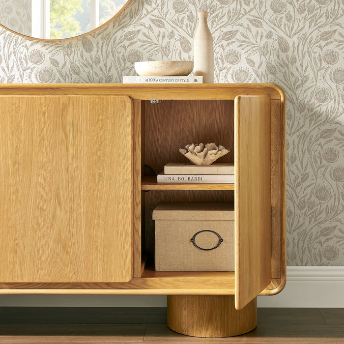 Lumo 3-Door Accent Cabinet Oak