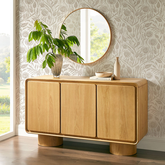 Lumo 3-Door Accent Cabinet Oak