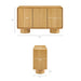 Lumo 3-Door Accent Cabinet Oak