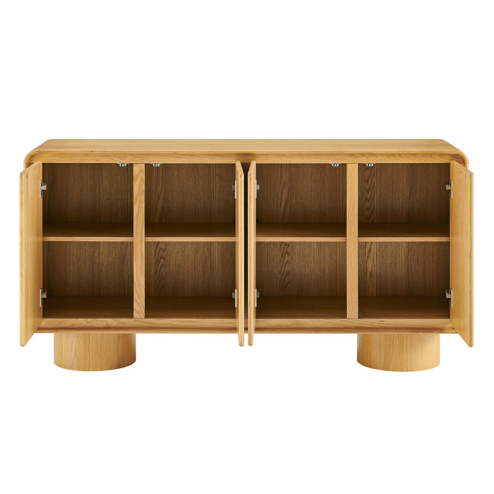 Lumo 4-Door Accent Cabinet Oak