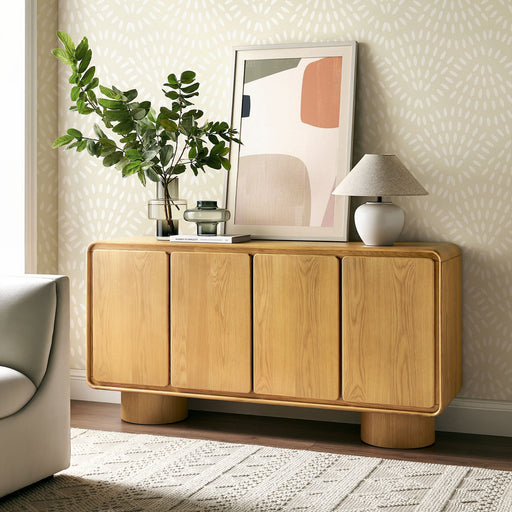 Lumo 4-Door Accent Cabinet Oak