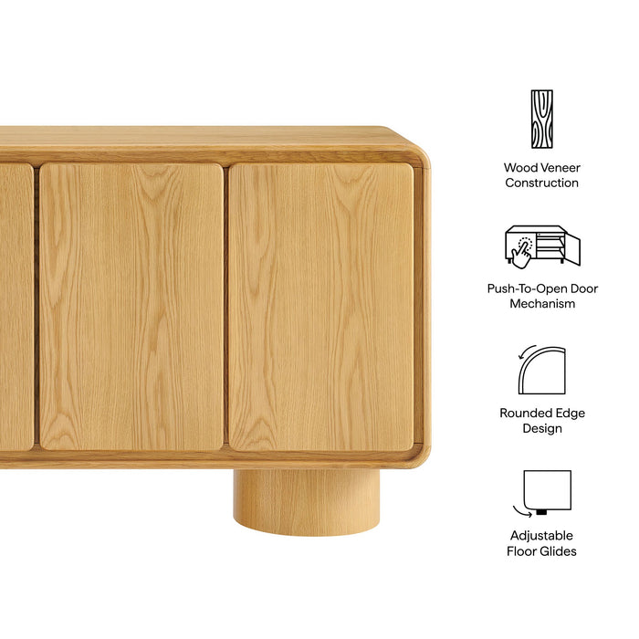Lumo 4-Door Accent Cabinet Oak