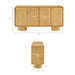 Lumo 4-Door Accent Cabinet Oak