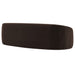 Contessa Curved Performance Velvet Sofa Chocolate Brown