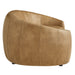 Contessa Curved Vegan Leather Sofa Toast