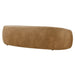 Contessa Curved Vegan Leather Sofa Toast