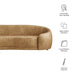 Contessa Curved Vegan Leather Sofa Toast