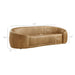 Contessa Curved Vegan Leather Sofa Toast