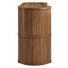 Radcliffe 63" Curved Fluted Sideboard Buffet Cabinet Walnut