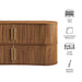 Radcliffe 63" Curved Fluted Sideboard Buffet Cabinet Walnut