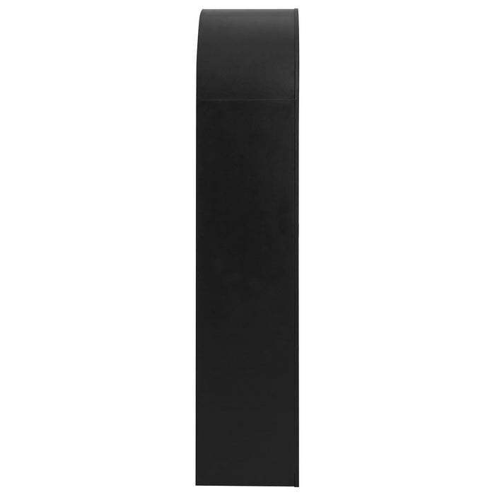 Caleb 4 Arched Display Shelf Bookcase Black