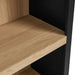 Caleb 4 Arched Display Shelf Bookcase Black