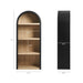 Caleb 4 Arched Display Shelf Bookcase Black