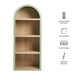 Caleb 4 Arched Display Shelf Bookcase Sage