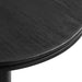 Neo 31 Inch Round Indoor - Outdoor Patio Wood Bar Table Black