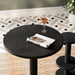 Neo 31 Inch Round Indoor - Outdoor Patio Wood Bar Table Black