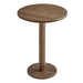 Neo 31 Inch Round Indoor - Outdoor Patio Wood Bar Table Cocoa Brown