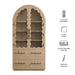 Rory 76 Inch Arched Kitchen Pantry Cabinet Light Oak