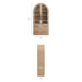 Rory 76 Inch Arched Kitchen Pantry Cabinet Light Oak