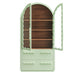 Modway Rory 76 Inch Arched Display Cabinet in Sage Walnut - detail view