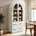 Modway Rory 76 Inch Arched Display Cabinet in White Oak - lifestyle view 15